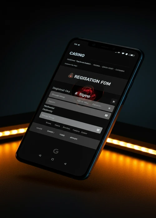 Visual banner promoting Mafia Casino's 100% welcome bonus and diverse game lobby for new account registrations.